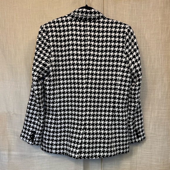 ANINE BING Maureen Blazer in Houndstooth Black & White Size Medium - Picture 11 of 14